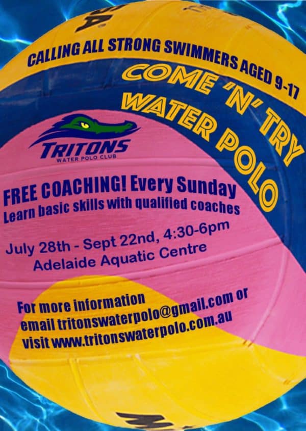 Tritons Come n Try Water Polo SA